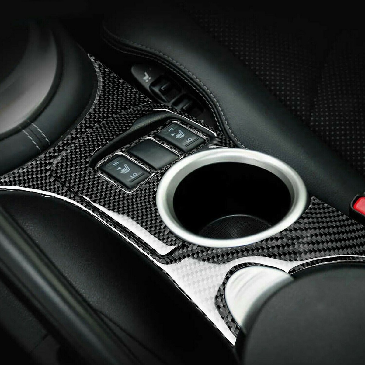 Aazon.co: XtreeAazing 8Pcs Carbon Fiber Center Console Interior