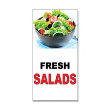 Fresh Salads Black Red Bar Restaurant  DECAL STICKER Retail Store Sign