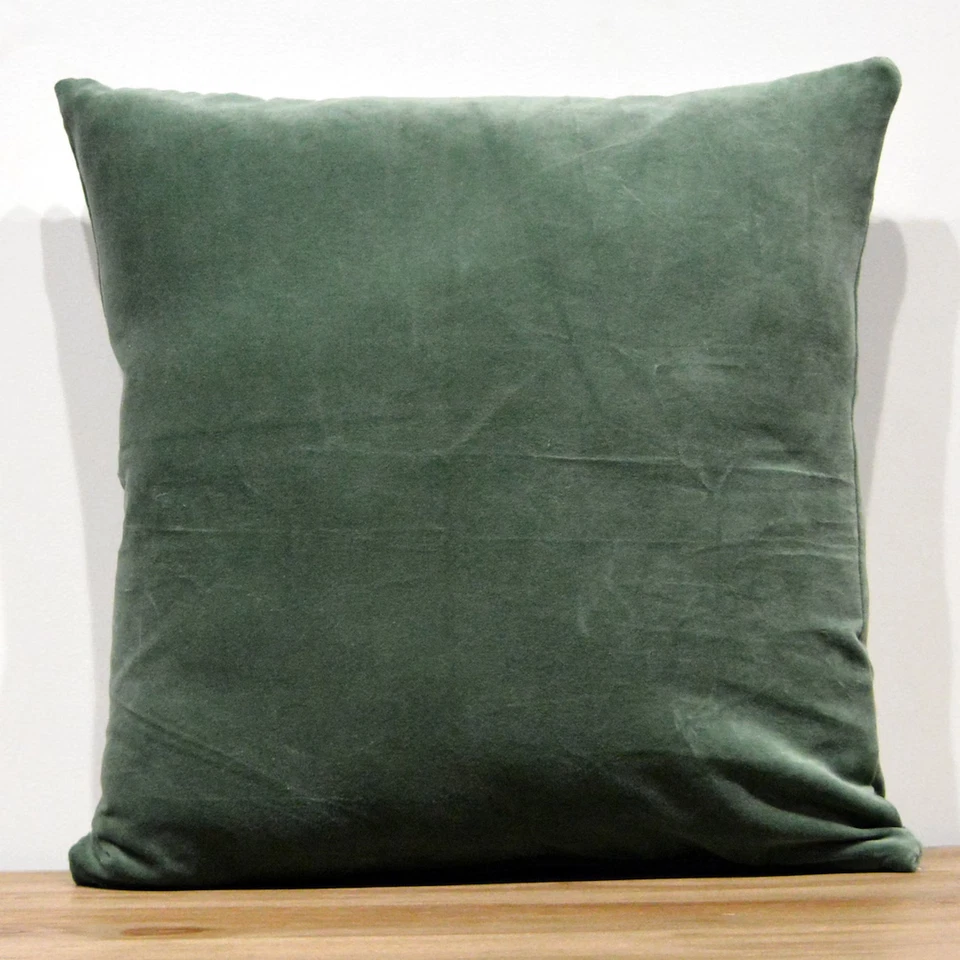 Luxury Sage Cotton Velvet Fabric by Yard | Soft Drapery & Upholstery Material 44 - Image 3 of 3