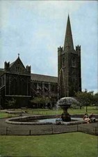 Churches Buildings Motif Postcard St Patrick Cathedral Cathedral Dublin Ireland Ireland