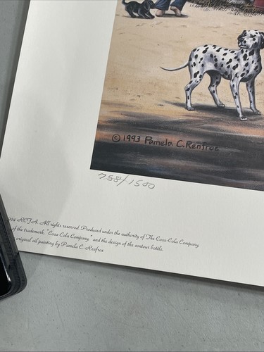 Coca-Cola "Looking Back" Pamela Renfroe Signed 22" x 16" Lithograph Art Print - Picture 4 of 7