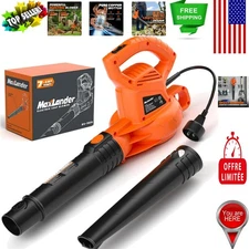 Handheld 7-AMP Leaf Blower - Portable and Lightweight for Effortless Cleanup