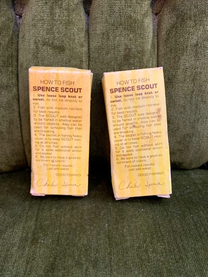 Vintage Strike King Scout 3/8oz Wood Fishing Lure Lot Of Two 245-13/245-2 - Image 4 of 4