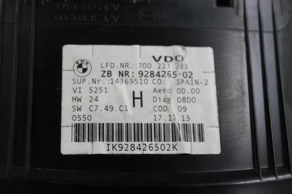 Velocímetro 104 k millas MPH crucero adaptativo para BMW X1 2007-2012 OEM #41757 Foto 3 de 3