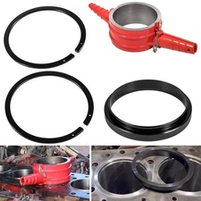Piston Ring Compressor Tool Anti-Polishing Ring Adapter Set Fit for Cummins ISX