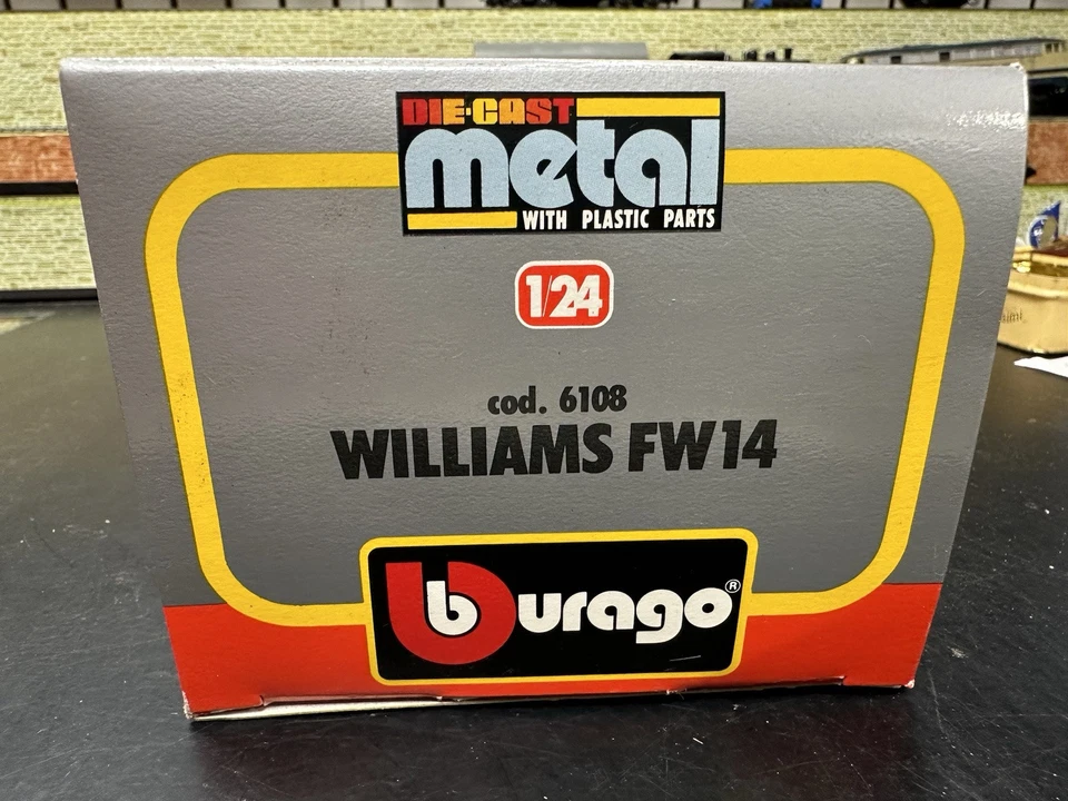 Williams FW14 Burago 1/24 Nuova - Immagine 4 di 4