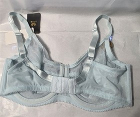 NWT Wacoal 34D Chantilly Lace Retro Chic Bra 855186 Blue 131066