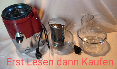 Magimix Duo Salad & Juice Entsafter Salat Reibe Schnitzler  Teile Motor Schüssel