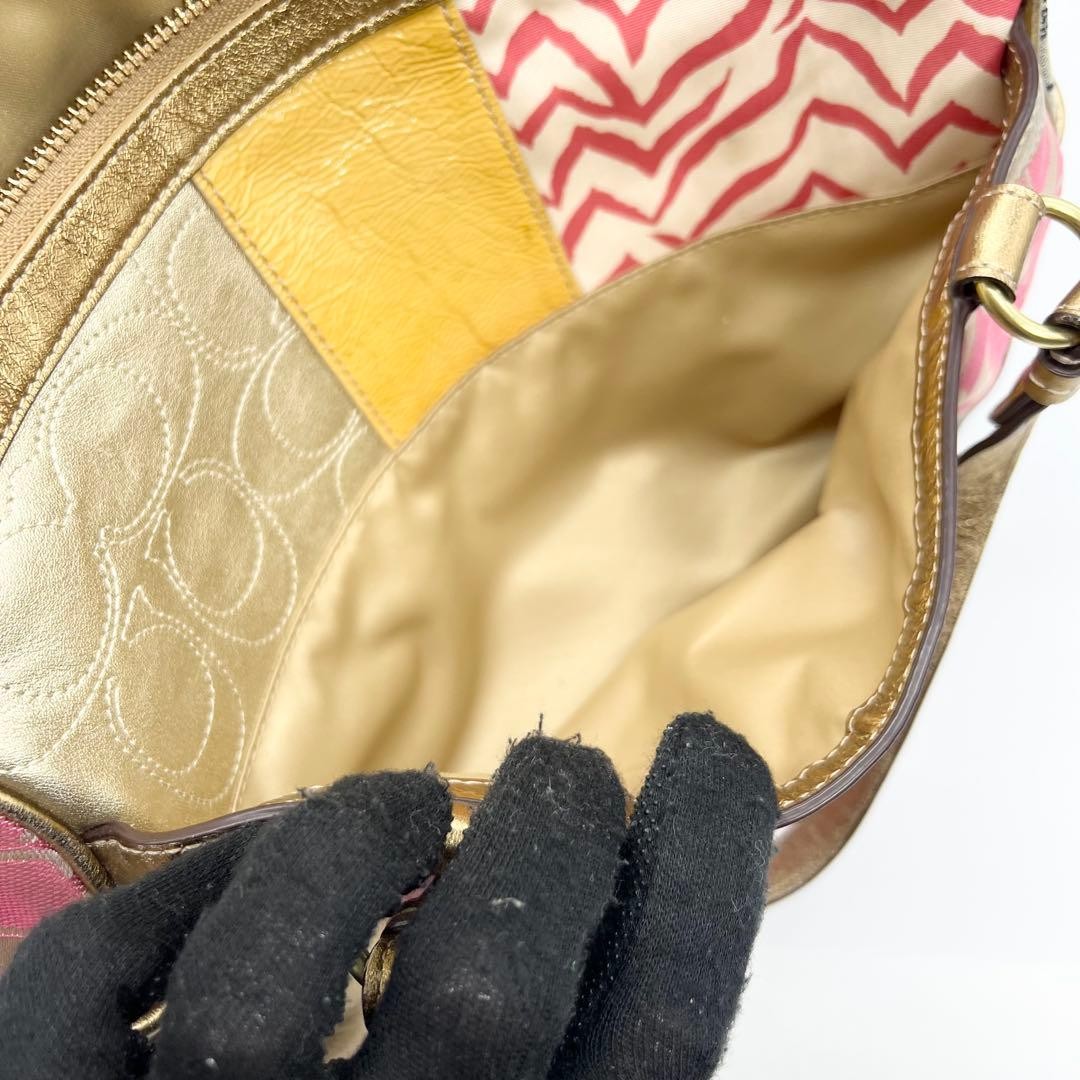 Coach F17164 Multicolor Patchwork Mini Duffle Bag… - image 15