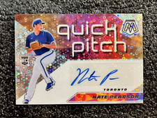 2021 Panini Mosaic Quick Pitch Auto Nate Pearson #QPA-NP Rookie Auto RC
