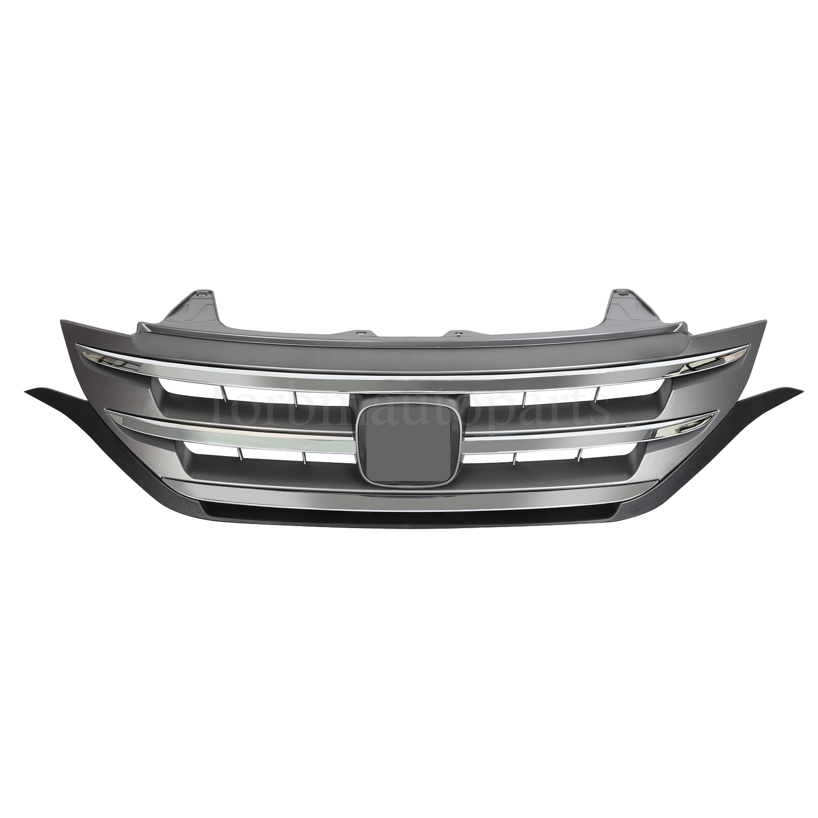 For 2012 2013 2014 Honda CRV CR-V Front Bumper Upper Grille w/Chrome