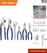 Pliers & Wrench Set 6-Piece Hand Tools for DIY Home Use Heavy Duty