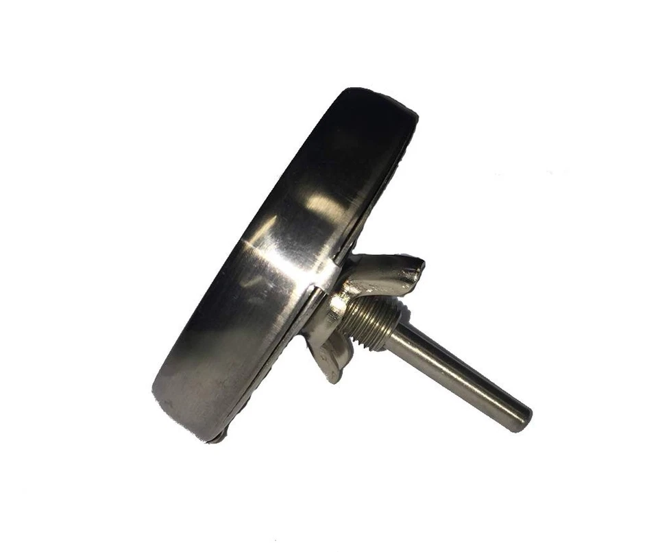 Medidor de temperatura redondo de acero inoxidable para parrilla de gas MHP para campana extractora 2 5/8" GGTG4 Foto 2 de 2