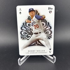 2023 Topps Update Bobby Miller Yellow All Aces Rookie Card /75  Dodgers . rookie card picture