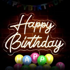 Personalized It's My Birthday Neon Sign With Custom Name For Party Photo Booth