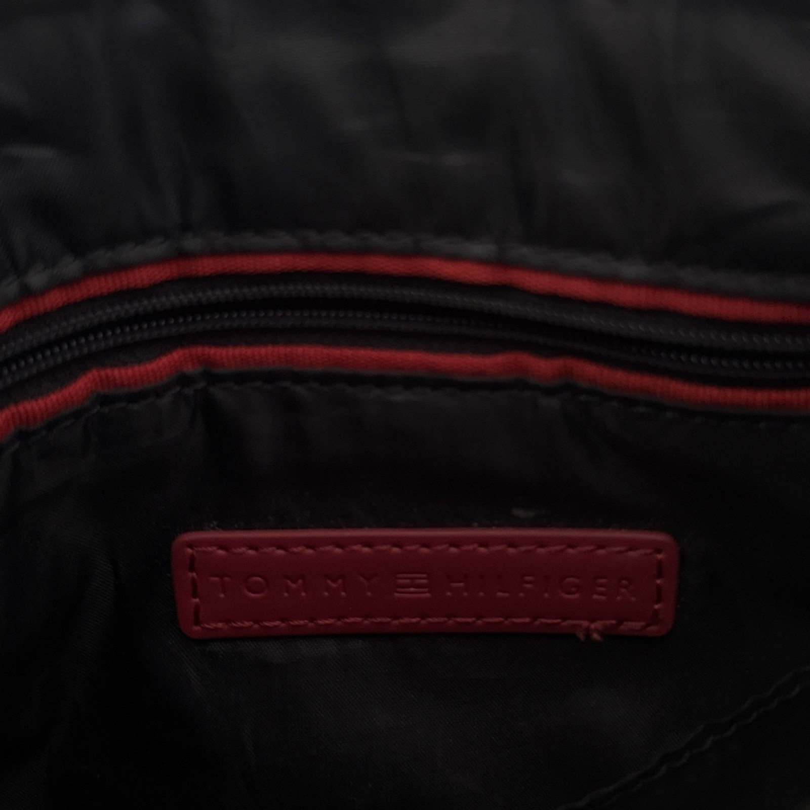 Tommy Hilfiger Navy Brown Monogram Crossbody Bag Logo Purse Light Use thumbnail 6