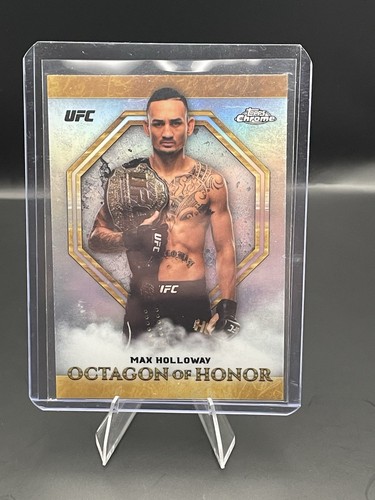 Max Holloway #OH-MHO 2019 Topps UFC Chrome Octagon of Honor card