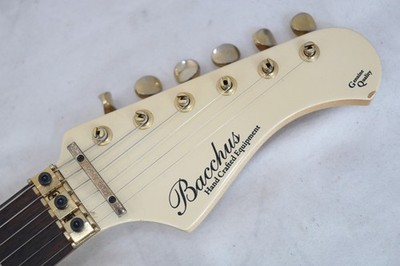 Bacchus G-CUSTOM HSH 24F Electric Guitar Locking Trem White Gold