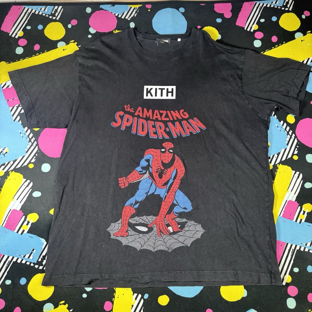 Kith Marvel Spider-Man Allies Tee Black Size XL | eBay