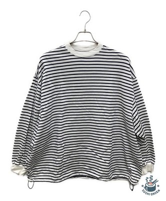 is-ness BALLOON LONG T SHIRT Size: M White x navy Men | eBay