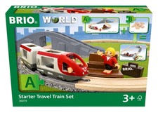 Brio World 36079 Starter Travel Train Set for Beginners Ages 3 and Up