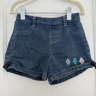 2 B Real Vintage Denim Jean Shorts Embroidered 24M y2k - Image 1 of 4