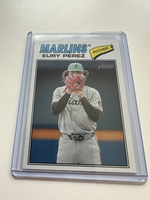 2026 Topps Heritage Eury Perez 18 Image Variation