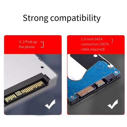 PH46-2 Dual-Disk SFF8639 U.2 NVME and SATA 2.5-Inch Hard Drive to PCIE4.03201 - Afbeelding 6 van 9