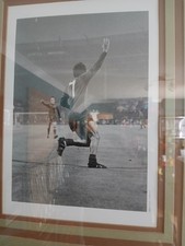 George Best Iconic Goal Celebration In European Cup 1968  Signed Pic With Coa