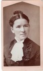 Antique Carte de Visite Photo of Beautiful Victorian Woman w Hair Bun CDV 1880s — photo 1