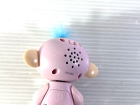 WowWee Fingerlings Interactive Baby Monkey Toy Pink/Blue Two Tone - NEW BATTERY