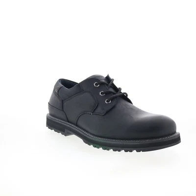 Dunham Byrne Plain Toe Oxford richelieu pour hommes en cuir noir - Photo 1/4