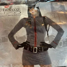 Forplay Glam Military Soldier Dress Costume S/M 5pc