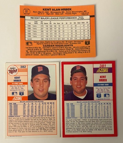 Kent Hrbek 15 Card Lot All Different! Minnesota Twins - Picture 5 of 11