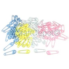 Assorted 1.5" Diaper Pins Baby Shower Charm Favor Party Game Decoration 4 Colors