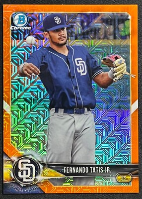 その他 2018 Bowman Fernando Tatis Jr. orange 25 2018 BOWMAN CHROME FERNANDO TATIS JR MOJO ORANGE REFRACTOR