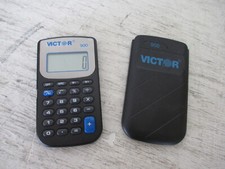 Vintage Victor 900 Pocket Calculator LCD with Hard Slip Cover