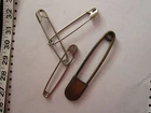 Vintage set of four 4--horse blanket pins, one large brass- kilt,crafts,other
