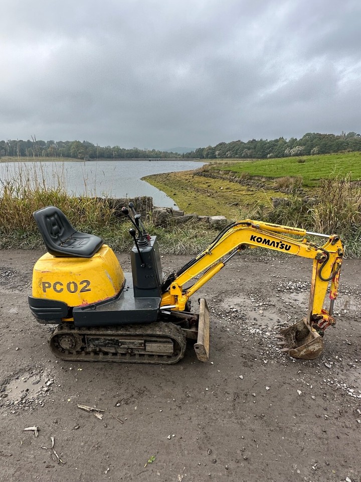 Komatsu pc02 micro digger with 3 buckets NO VAT eBay