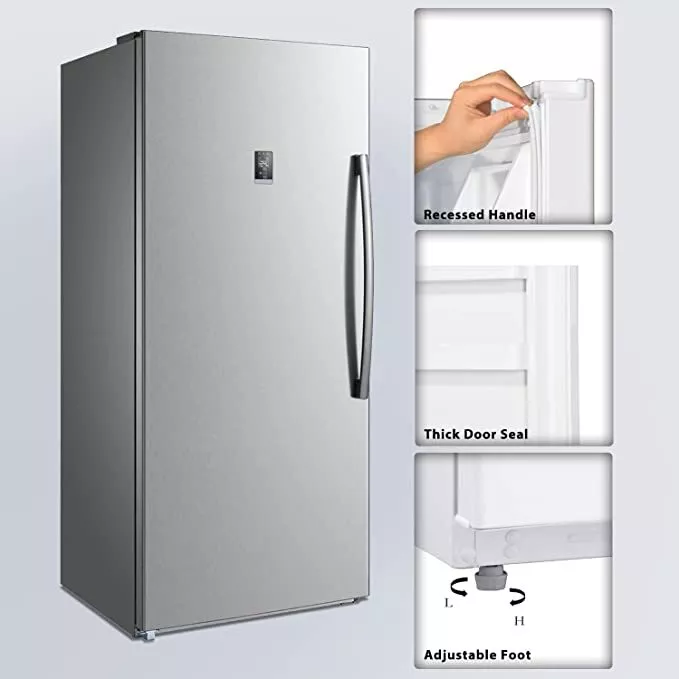 21 Cu Ft Upright Freezer Fridge Freezer Single Door Frozen Food Storage  Home