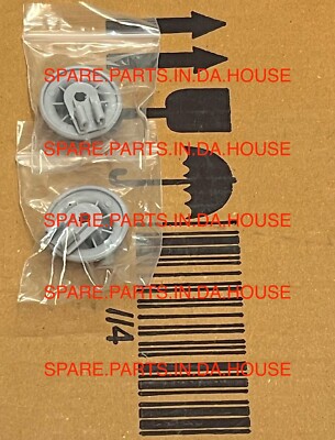 2 x Bosch Dishwasher Lower Bottom Basket Rack Wheel SBV69T00AU/01 ...