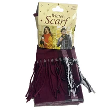 Winter Scarf Unisex All Ages / Super Soft & Luxurious / 100% Polyester 13" x 72"