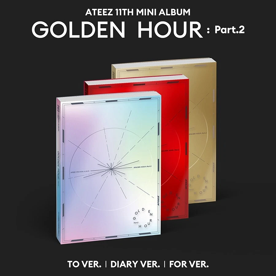ATEEZ GOLDEN HOUR : PART.2 Album 3 Ver SET/3CD+3 Photo Book+15