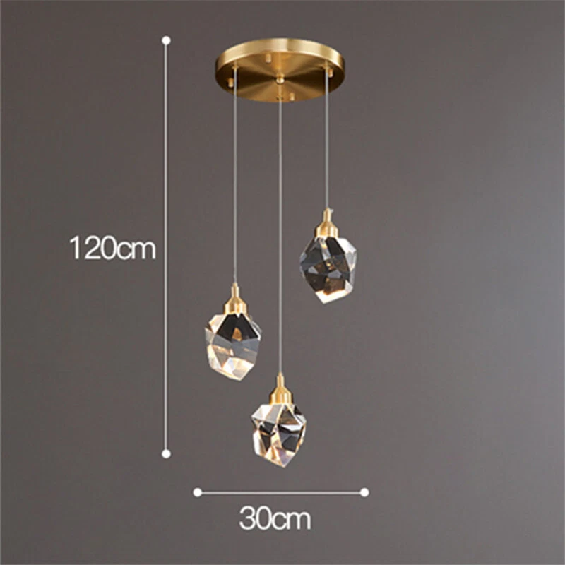 Gold Dining Room Pendant Lights Bedroom Pendant Light Kitchen Ceiling Lights - Image 2 of 4