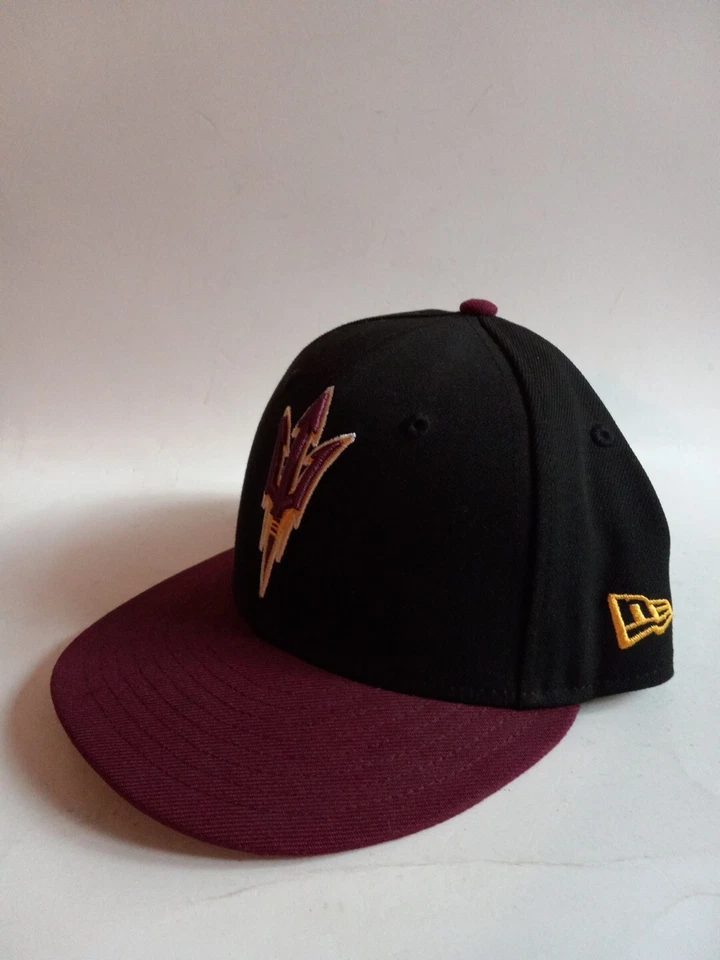 New Era 5950 ARIZONA STATE SUN DEVILS Fitted Hat NCAA 7 1/2 Wool Blend - Image 3 of 4