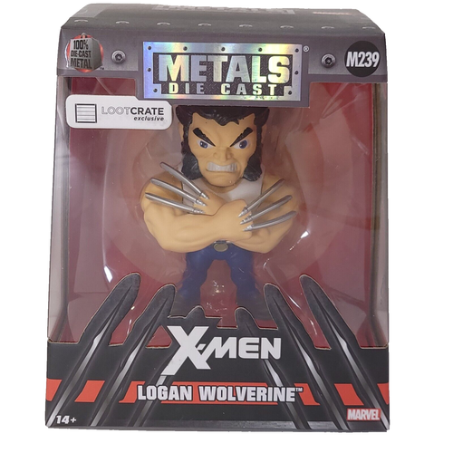 Marvel X-Men Metals Die Cast LOGAN WOLVERINE Die Cast Figure LootCrate Exclusive - 第 1/3 張圖片