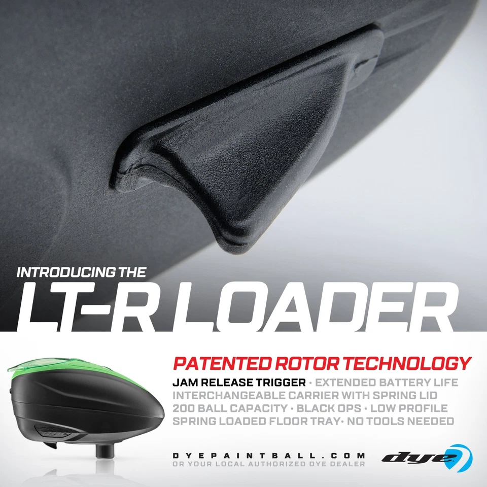 Dye Rotor Loader LT-R black Paintball PaintNoMore Hopper Cal .68 E-Hopper - Bild 3 von 4