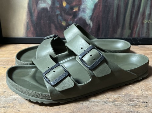 Birkenstock Arizona Essentials EVA Men's 43 10-10.5 US Sandals Army Khaki  Green | eBay