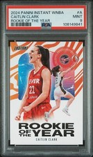 2024 PANINI INSTANT WNBA ROY #A CAITLIN CLARK ROOKIE RC PSA 9 MINT INDIANA FEVER