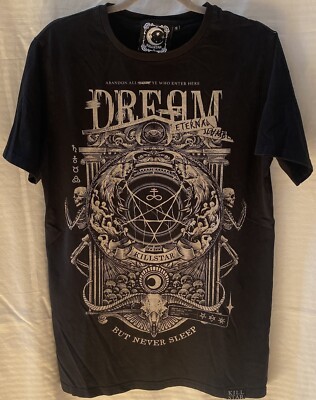 Killstar Insomnia ''Dream But Never Sleep'' T-Shirt Xtra Length | Black | MenSmall